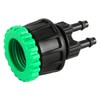 Laroal 6 Pack Drip Hose Connector, Irrigation Adapter, Agricultural Irrigation