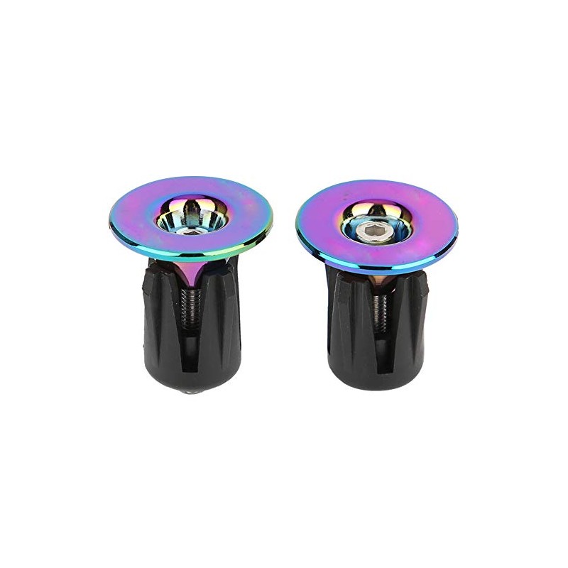 1Pair Bike Handlebar Grips Bar Ends Bike Handlebar Screw Plugs