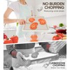 Double Sided 304 Stainless Steel & Wheat Straw Cutting Board,