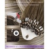 LaaVoo Micro Ring Hair Extensions Human Hair Blonde Balayage 22Inch