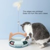 Automatic Rotating Feather Toy Relieve Boredom Bite Resistant Interactive Cat