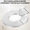 TEOZBLU Set of 4 Heating Pipe Rosette Cover Water Clock