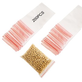 YFLeomry Pack of 200 Small Zip Bags, 10 x 15 cm, Resealable Small Bags, Zip Bags, Transparent Plastic Bags with Zip for Food, Jewellery & Crafts