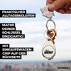 huuraa Keyring "Einfach No" Lettering Gift Pendant Shopping Trolley Token