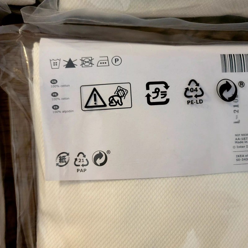 Ikea Henriksdal Bar Stool with Backrest Cover GRASBO WHITE 203.366.24