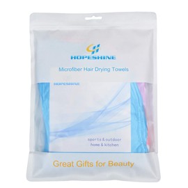 HOPESHINE Hair Towel Twist Women's Soft Shower Towels for Hair Turban Wrap Drying Head Towels Great Gift for Women (Blue+Purple+Rose Red 3-Pack)