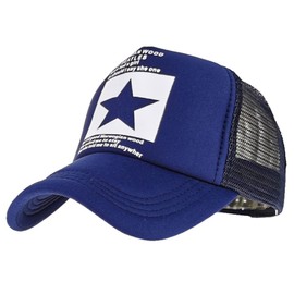 CheChury Trucker Caps Mesh Baseball Cap Cotton Hats Unisex Baseball Cap Embroidery Fashion Summer Adjustable Cap Vintage Baseball Cap Men's Snapback Cap Baseball Cap Retro Hat Women, navy