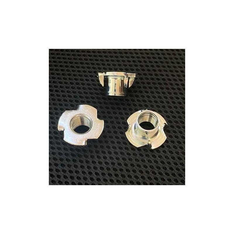 T-Nut Trivalent Uniqlo Plating with M12 Claws (Pack of 10)
