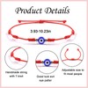 PZXHRY 6pcs Evil Eye Bracelets Red String Kabbalah Protection Bracelets