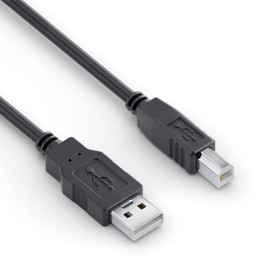 sonero® USB 2.0 Kabel, Verbindungskabel, Druckerkabel, A-Stecker auf B-Stecker, 480 Mbit/s, schwarz, 2,00m