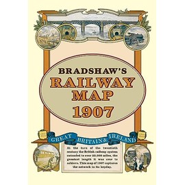 Bradshaw's Railway Folded Map 1907