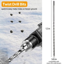 Driveway Markers Reflectors for Driveway Entrance, 48 inch Snow Markers with Easy Install Drill Bit, 8 PCS Reflective Stakes for Plow, Double Side Safety Reflectors on Metal Poles Heavy Duty Anti-Rust