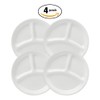 Corelle Livingware Divided Dinner Plate, 10-1/4-Inch, Winter Frost White -
