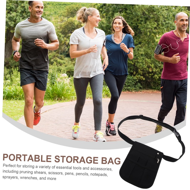 HOMSFOU Garden Tool Belt Utility Waist Bag Oxford Fabric Women's
