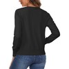 Arach&Cloz Women's V Neck Lightweight Cardigan Long Sleeve Solid Top