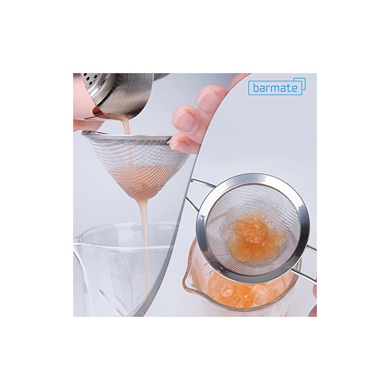 barmate Cocktail Strainer, Stainless Steel Bar Strainer Suitable for All