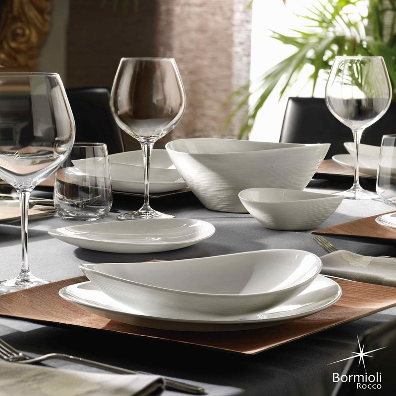 Bormioli Rocco Prometeo 9" Opal Glass Soup and Pasta Plates,