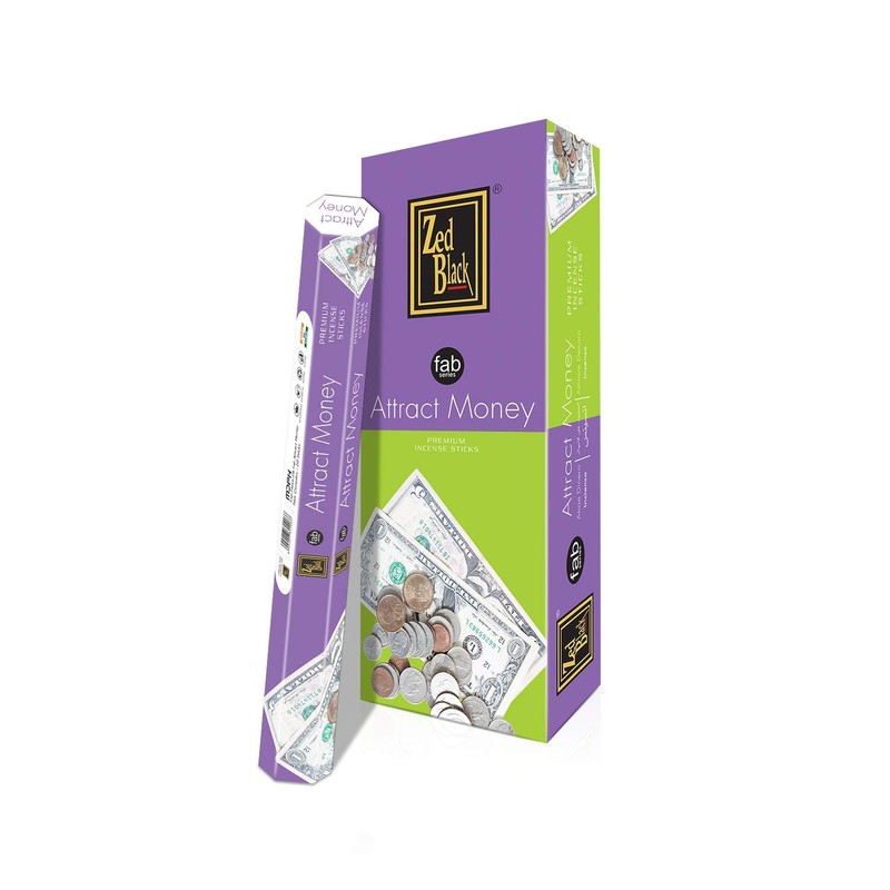 ZED BLACK Premium Attract Money Natural Incense Sticks - 20