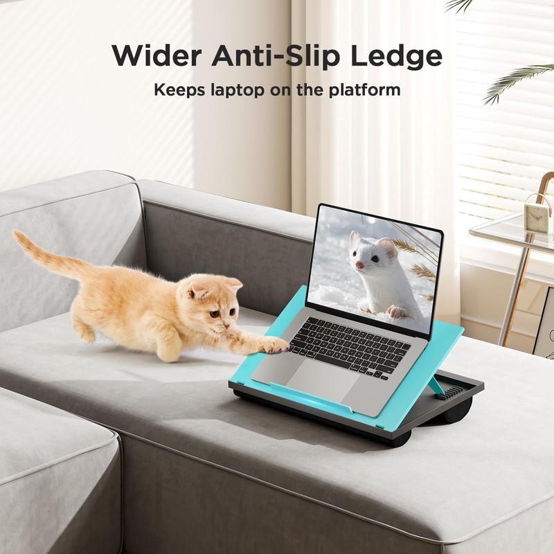 HUANUO Adjustable Lap Desk - with 8 Adjustable Angles &