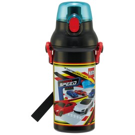 Skater PSB5SANAG-A Tomica 23 Water Bottle, 16.2 fl oz (480 ml), For Kids, Boys, Antibacterial, Plastic, Made in Japan