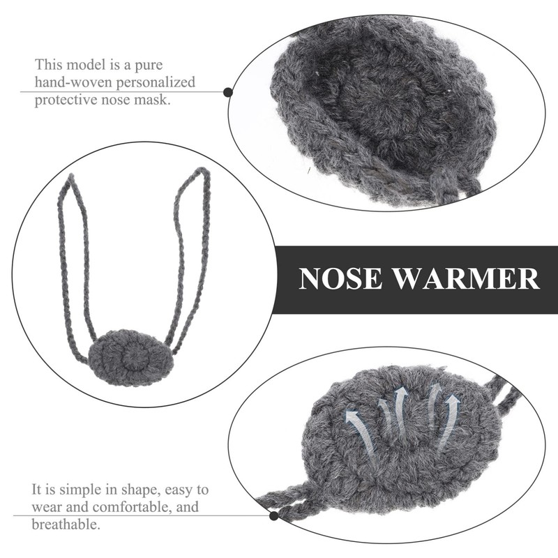 LIFKOME Winter Nose Warmer, Wool Nose Protector Cold Weather Nose