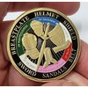 Whole Armour of God Challenge/Commemorative Coin. 24ct Gold, Enamel, 40mm