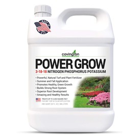 Liquid Lawn Fertilizer, 3-18-18 NPK Grass Fertilizer, Premium Lawn and Plant Nutrient Food – Year Round Concentrate for Best Value – All Grass Types – 32 OZ