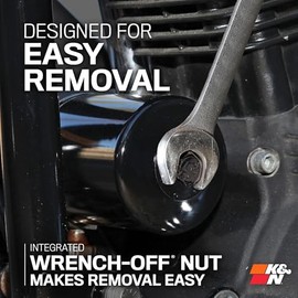 K&N Engineering Filtro de Aceite Premium para Motocicleta, para aceite sintetico o convencional, KN-204-1