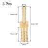 sourcing map Straight Brass Barb Fitting Reducer, Fit Hose ID