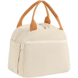 BTOOP Lunch Box for Women Men Cute Corduroy Lunch Bags Large Capacity Insulated Lunch Tote Bag For Work Travel Or Picnic