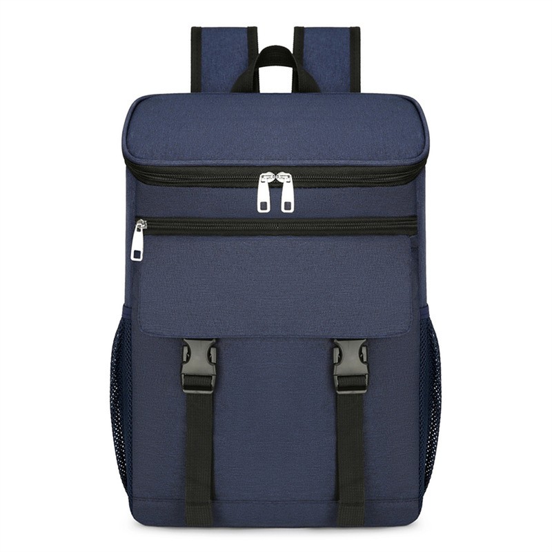 Large Capacity Insulated Cooling Backpack Waterproof Picnic Cooler Bag Blue