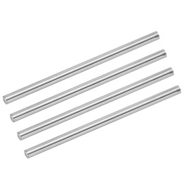 sourcing map Pack of 4 304 Metal Garden Poles, 5 mm x 100 mm Metal Rods for DIY Crafts, Motorcycle, Decoration, Garden