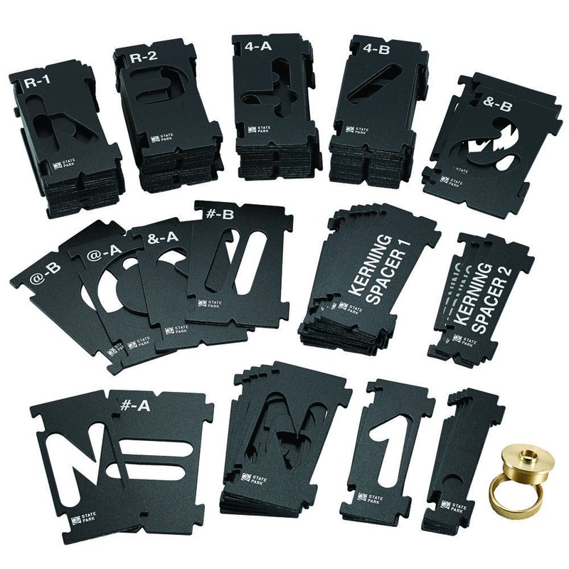 Rockler Router Letter Template Set (3-3/8” - 99 Pieces) –