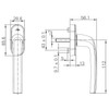 Roto Samba TS10629 Window Handle with Logo, with Screws, Pin