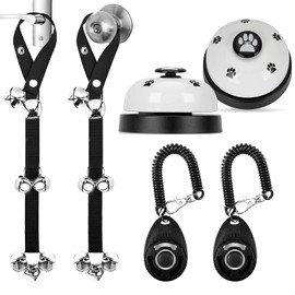 Asaisimg 6 Pcs Dog Doorbells Set, Adjustable Dog Training Bell, Premium Puppy Train Dog Bell, Made Easy with Training Potty Dog Bells, Training Bells for Dogs, Puppy Pet Interactive Bell