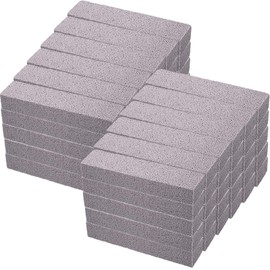 60 Pieces Pumice Sticks Pumice Scouring Pad for Cleaning, Pumice Scouring Pad, Pumice Stick for Toilet Bowl Ring, Bath, Household, Kitchen, Pool, 5.9 x 1.4 x 0.9 Inch (Gray)