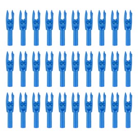 PATIKIL Archery Arrows Nocks 4.2mm, 30 Pack Plastic Insert Arrow Nock Replacement Arrow Tails for Hunting Shooting Compound Recurve Bow, Blue
