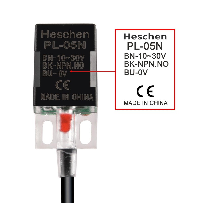 Heschen Inductive Proximity Switch PL-05N, 10-30V 200mA, NPN NO, Sensor