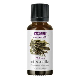 Citronella Essential Oil, 1.0 fl oz (30 ml), NOW Essential Oil (Aroma Oil)