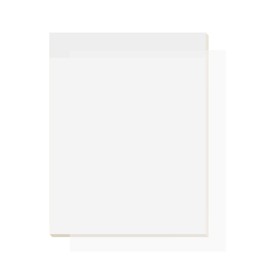 iKyce Transparent Sticky Notes, 8.5 x 11 inch Clear Self-Sticky Notes Extra Large, 50 Sheets Waterproof Translucent Sketching Tracing Paper, See Through Office & School Supplies(70129)