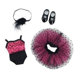 Emily Rose 14 Inch Doll Clothes Accessories | 5 Piece 14" Doll Jazz Ballet Ballerina Dance Recital Outfit, Includes Real Tap Shoes! | Gift Boxed! | Compatible with American Girl Wellie Wishers Dolls