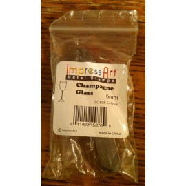 ImpressArt Champagne Glass ImpressArt Metal Design Stamp 6mm- Steel Punch, Jewelry Making