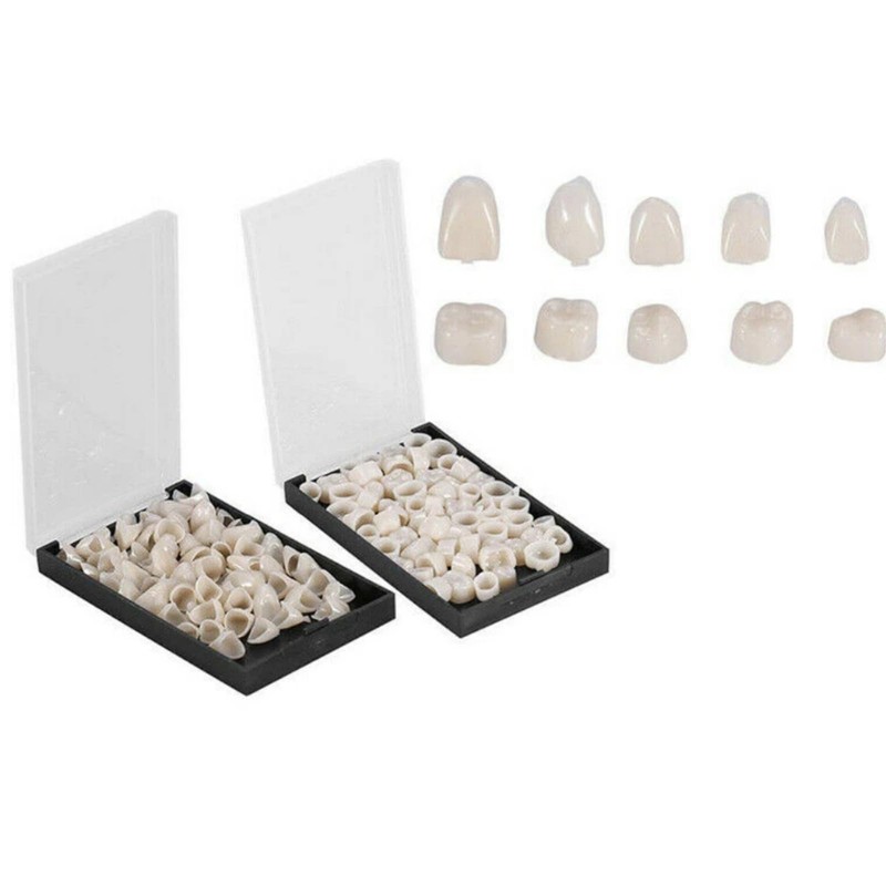 120pcs Temporary Tooth Crown,Dental Temporary Tooth Cap Crown,False Tooth Replacement,Temporary