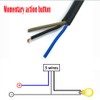 RUNCCI-YUN Pack of 2 12 V LED Motorcycle Switch Motorcycle