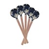 Yamaki Ikai G1981 Ceramic Spoons, Navy Blue, Pack of 5