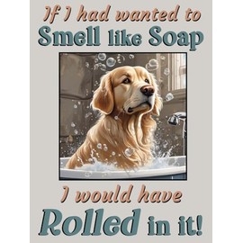 Golden Retriever pet dog funny flexible fridge magnet Christmas stocking filler gift