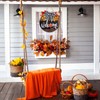Whaline Fall Thanksgiving Welcome Sign Farmhouse Wooden Hanging Sign with