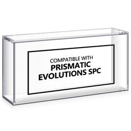 Cinnvoice Acrylic Magnetic Case Compatible with Prismatic Evolutions SPC Box Protective Case Stackable 4mm Thick Magnetic Closure Box Gifts for Collectors, Cards Not Included (1 Pcs)