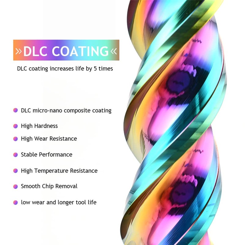 4 mm Carbide Square End Mill for Aluminium Copper Applications,