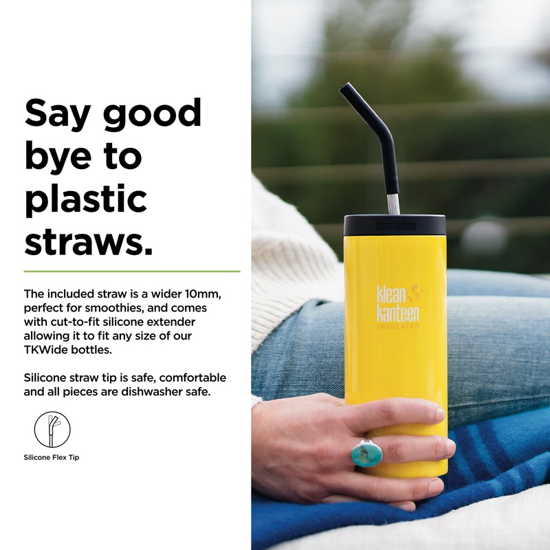 Klean Kanteen Straw and Lid Set for Wide Bottles, 1
